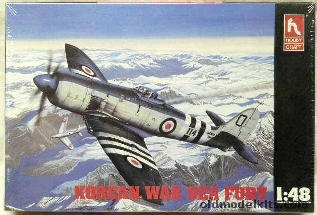 Hobby Craft 1/48 Korean War Hawker Sea Fury, HC1531 plastic model kit